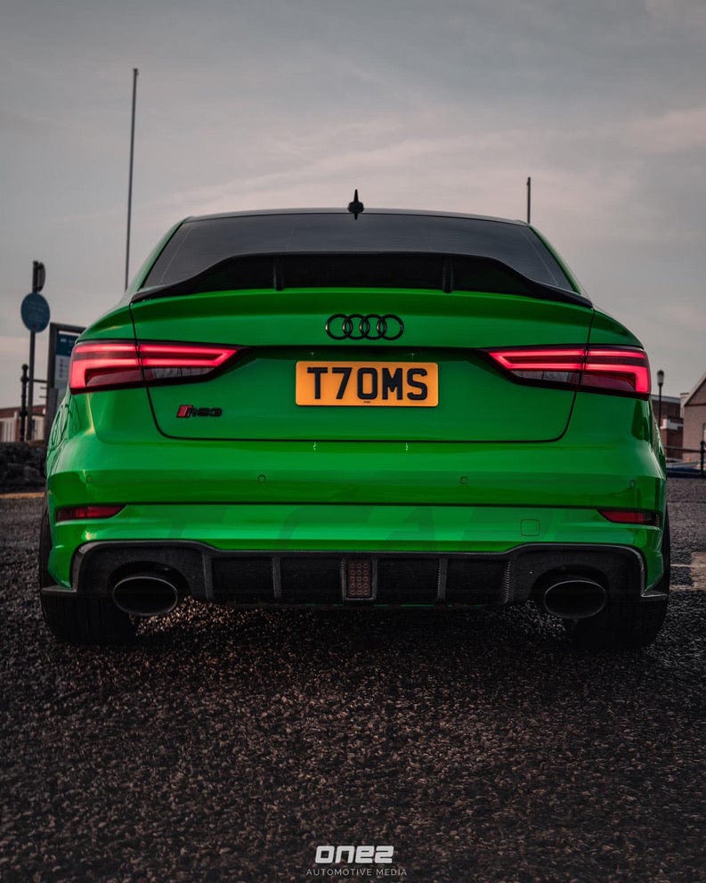 CT CARBON Diffuser AUDI RS3 8V SALOON REAR CARBON DIFFUSER WITH DTM LIGHT