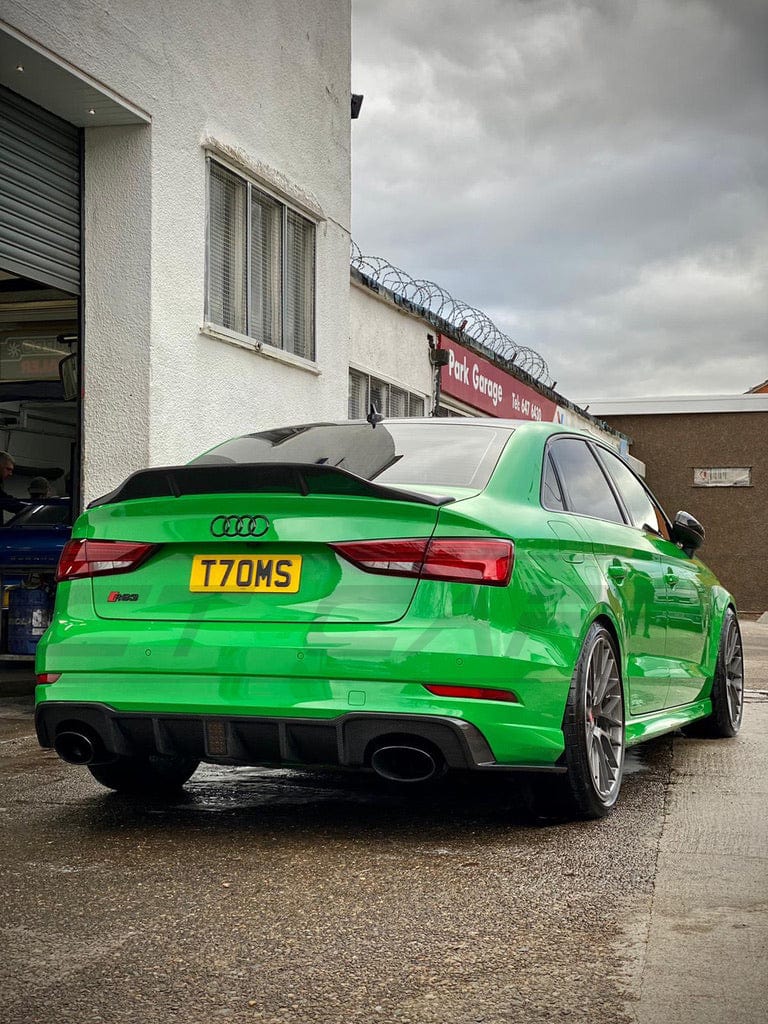 CT CARBON Diffuser AUDI RS3 8V SALOON REAR CARBON DIFFUSER WITH DTM LIGHT